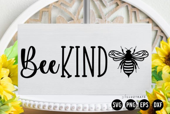 Bee Kind SVG Cut File for Crafts and Graphics