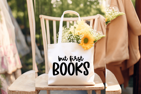 But First Books SVG for Local Business Branding
