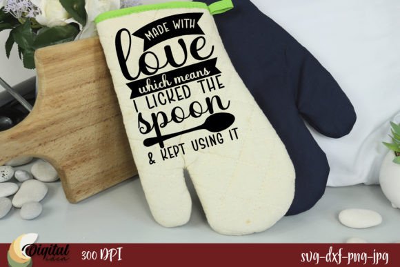 Made with Love. Licked the Spoon: Graphics for Crafts & Content