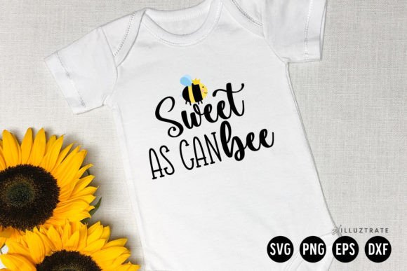 Sweet As Can Bee SVG Cut File for Crafts and Graphics